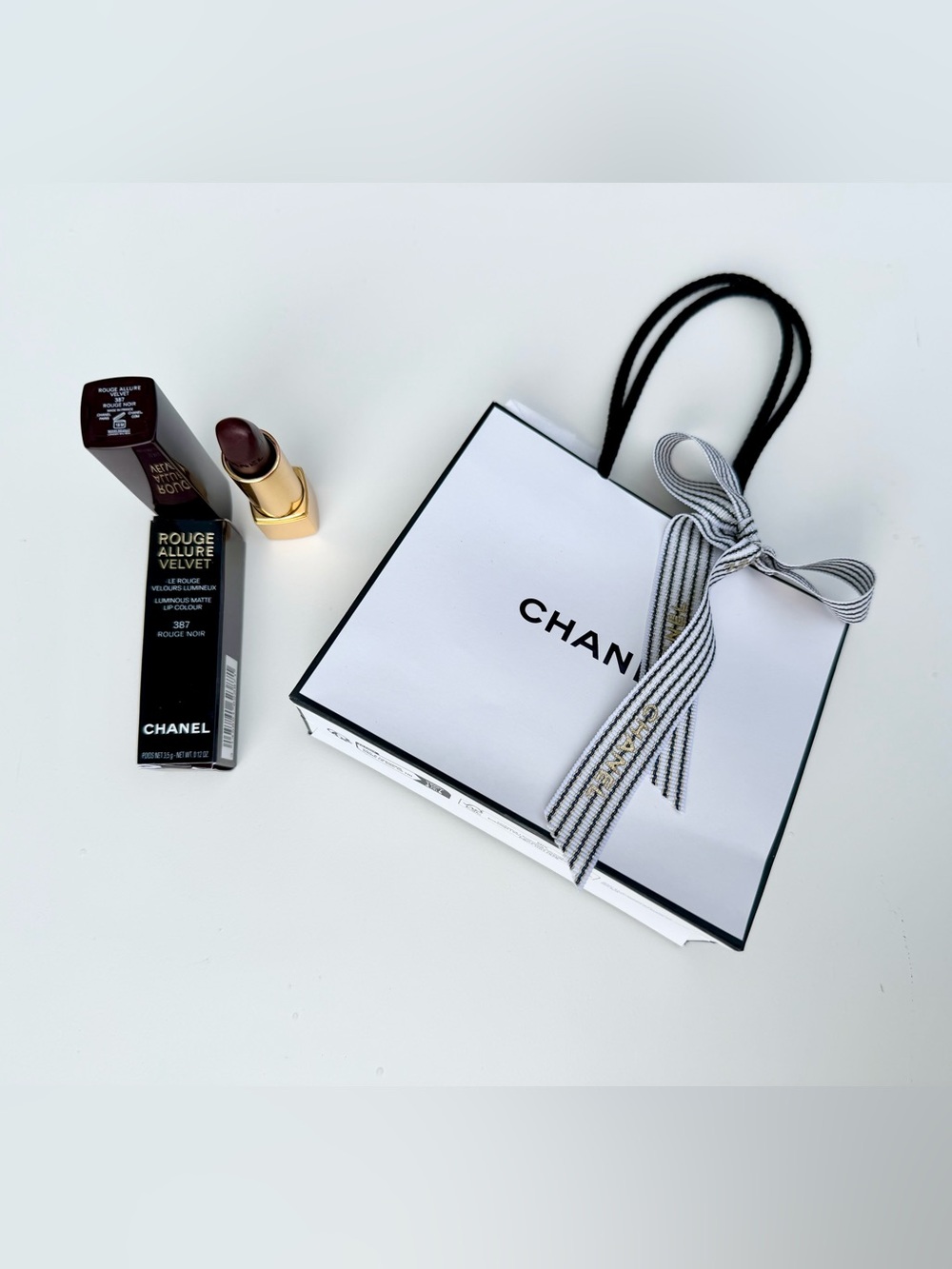 CHANEL Rouge Allure Velvet Lipstick Rouge Noir No.387 (LTD ED S26) BNIB